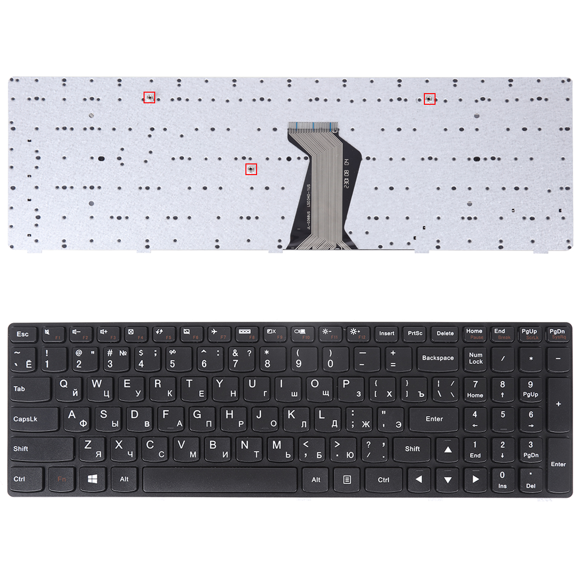 Picture of New Replacement Laptop Keyboard For LENOVO G500 G505 G510 BLACK FRAME BLACK(For Win8,OEM) RU Layout